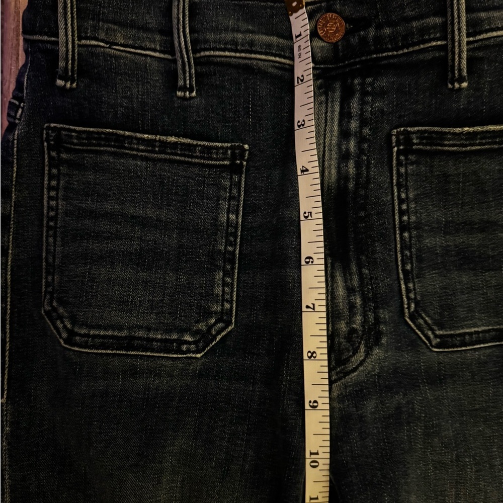 MOTHER Dark Blue Straight Leg Jeans - Picture 5 of 9